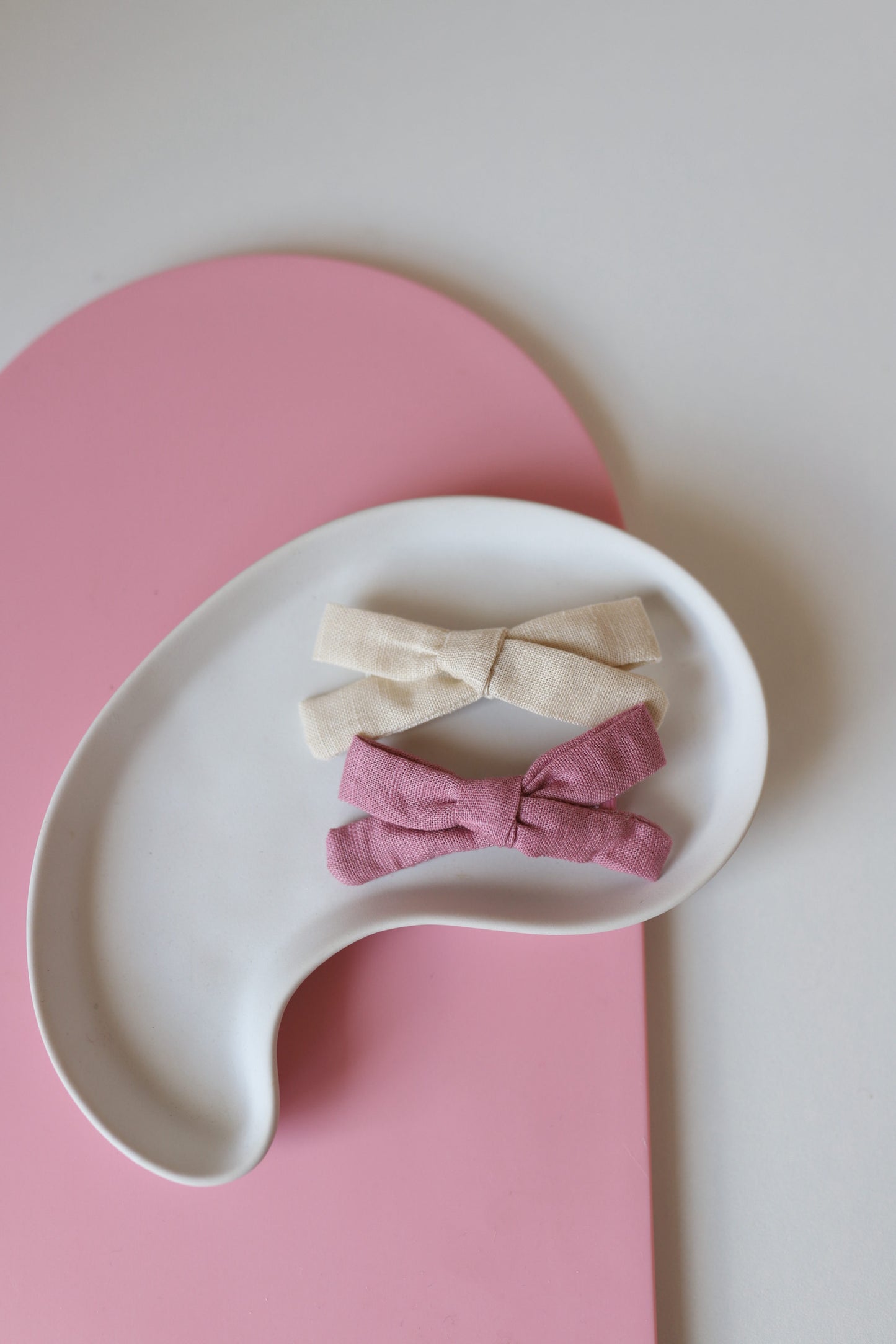 Strik klein oud roze