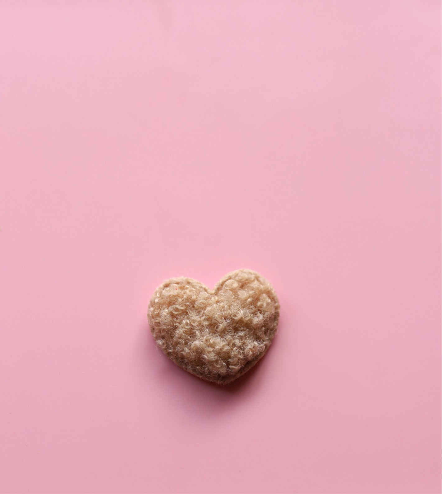 Anti slip - hartje donker beige