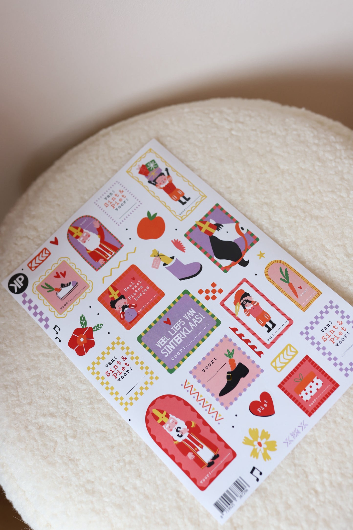 Sint stickervel