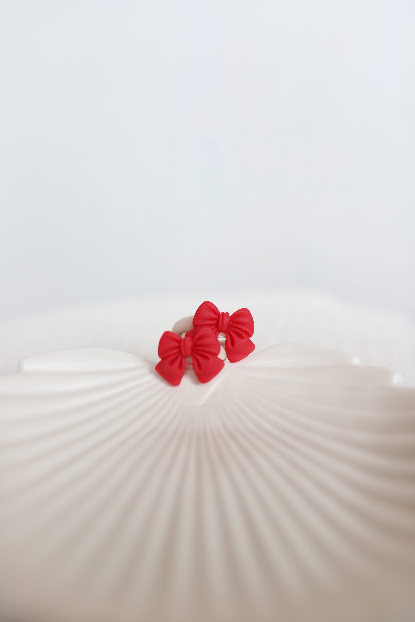 Haarelastiekjes - strikje rood