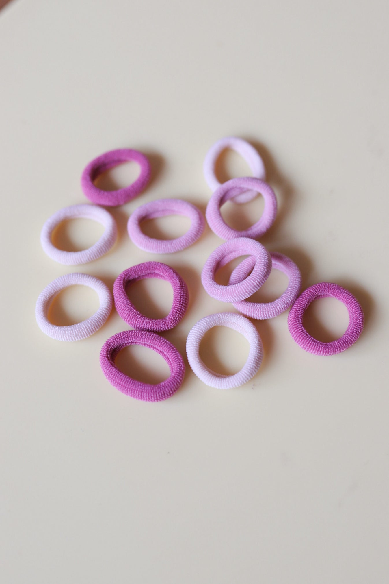 Nylon elastiekjes - roze mix