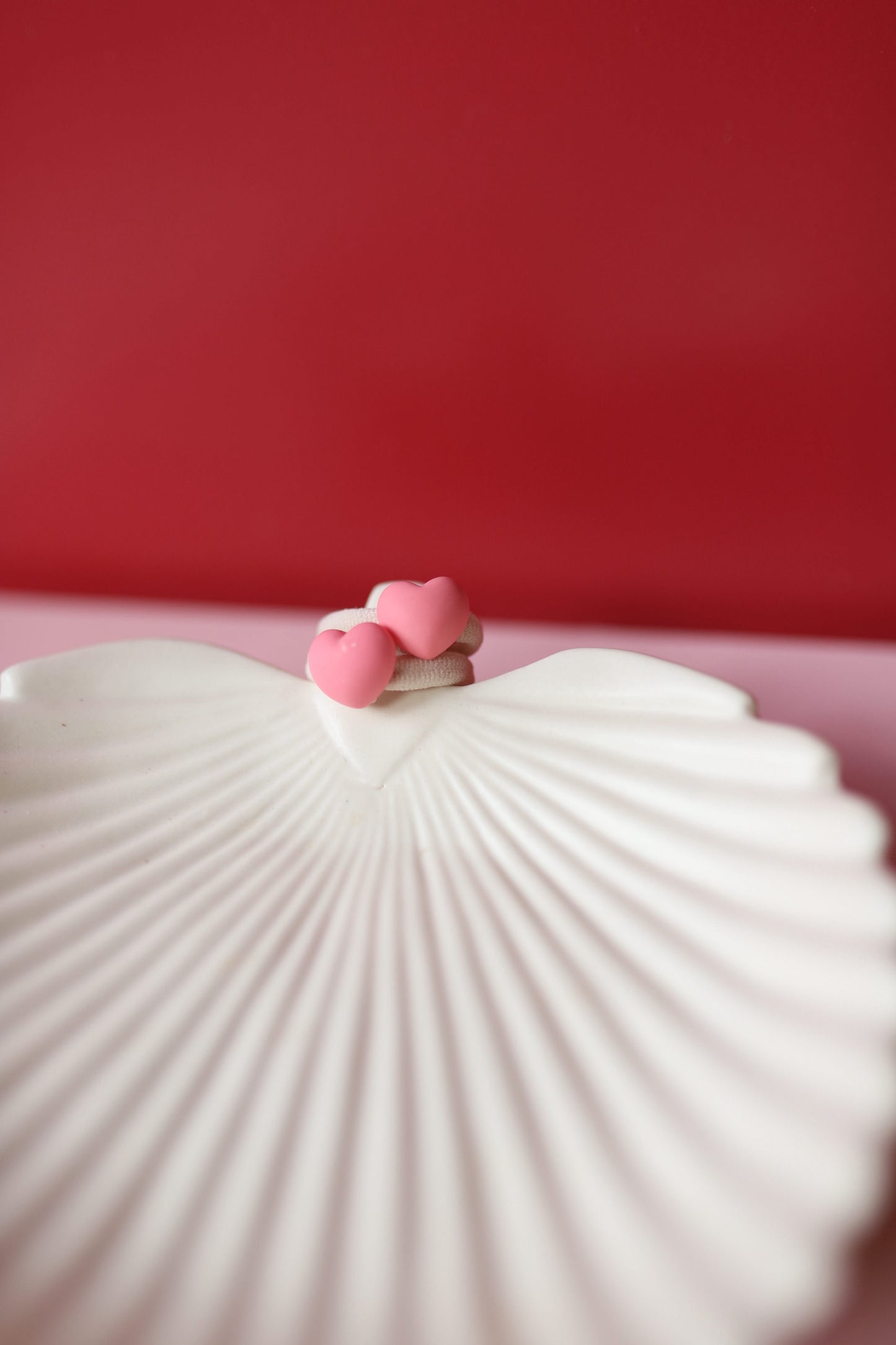 Haarelastiekjes - Roze hartje