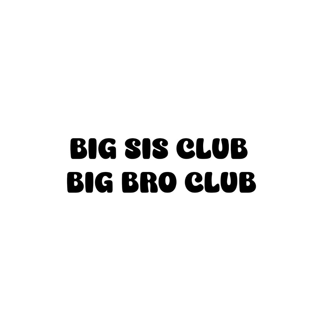 Strijk applicatie - BIG BRO/SIS CLUB
