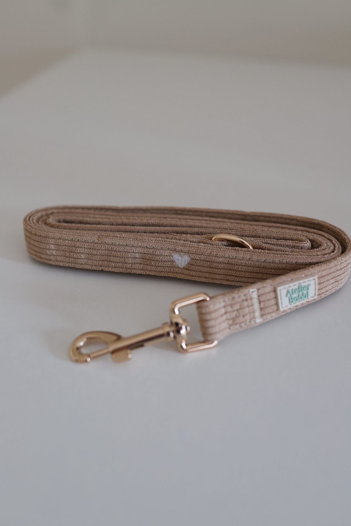 Riem - Beige met hartjes