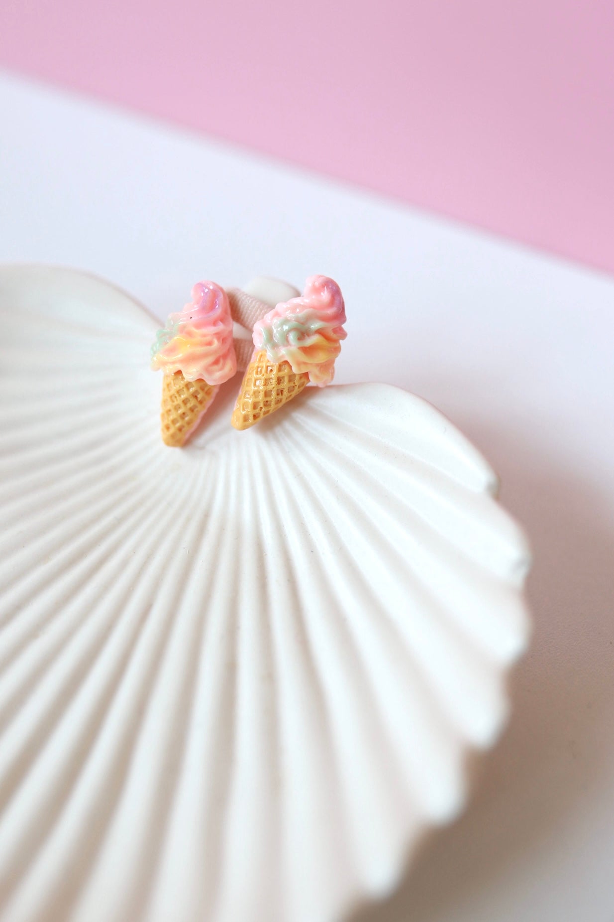 Haarelastiekjes - soft ijsje unicorn