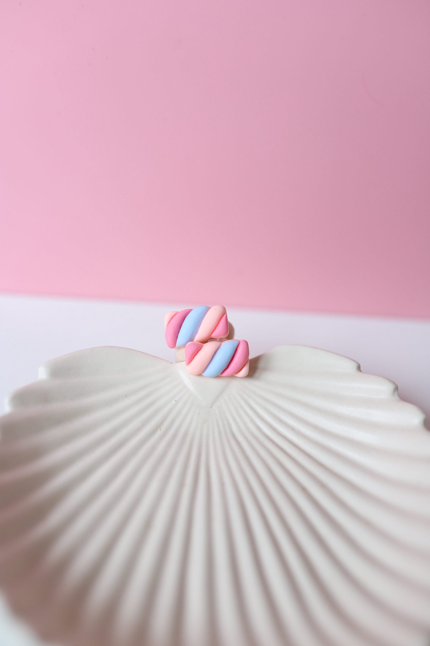 Haarelastiekjes - spekkie roze