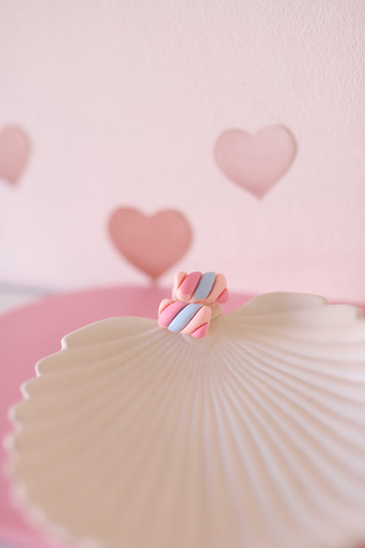 Haarelastiekjes - Spekkie roze