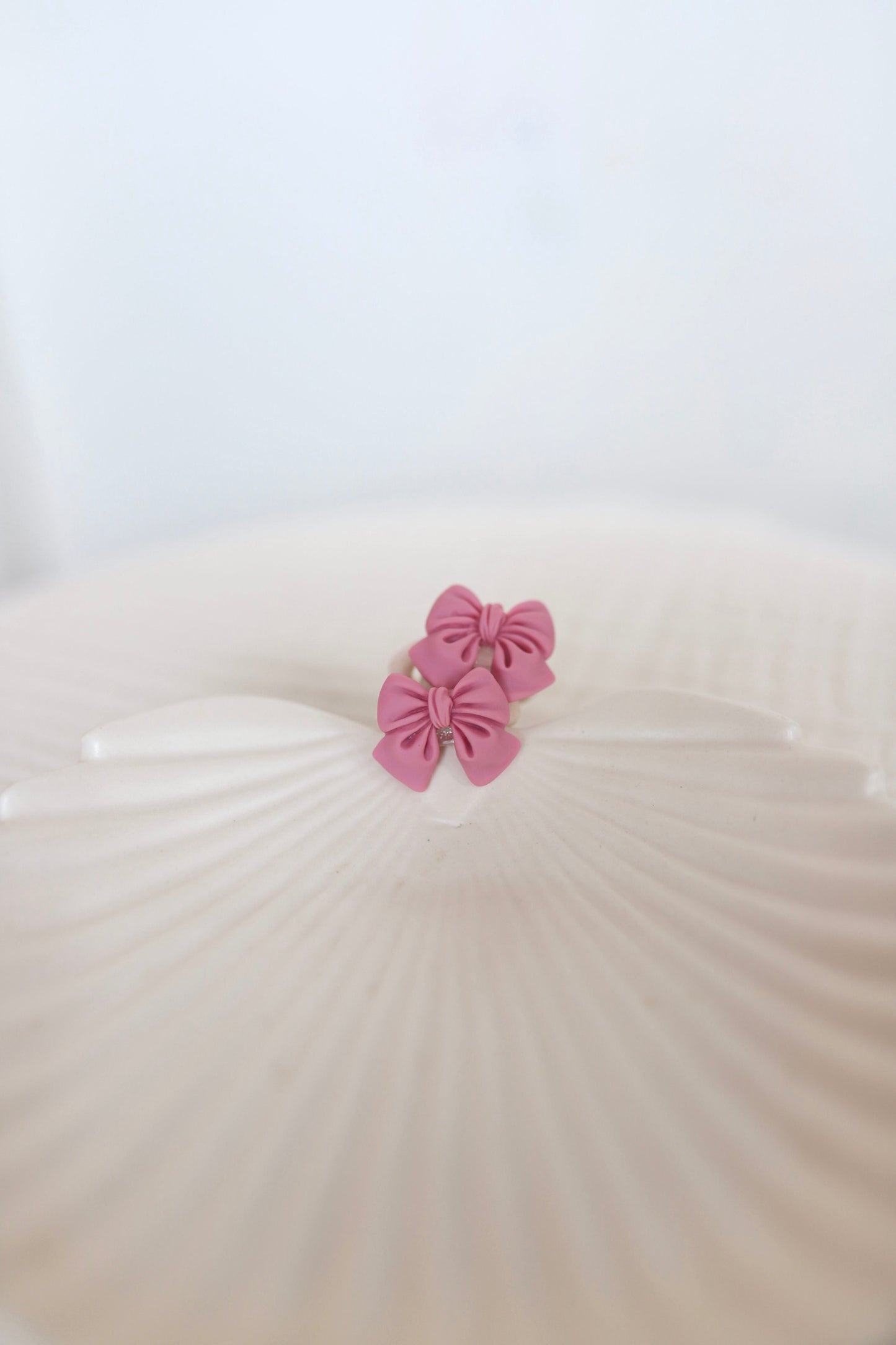 Haarelastiekjes - strikje mauve