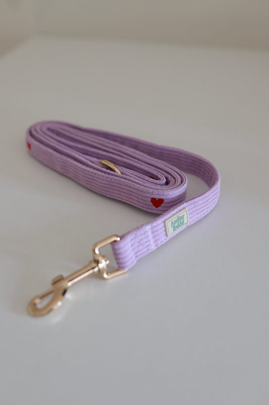 Riem  - Lila met hartjes