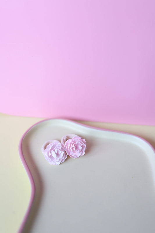 Haarelastiekjes - peony zacht roze