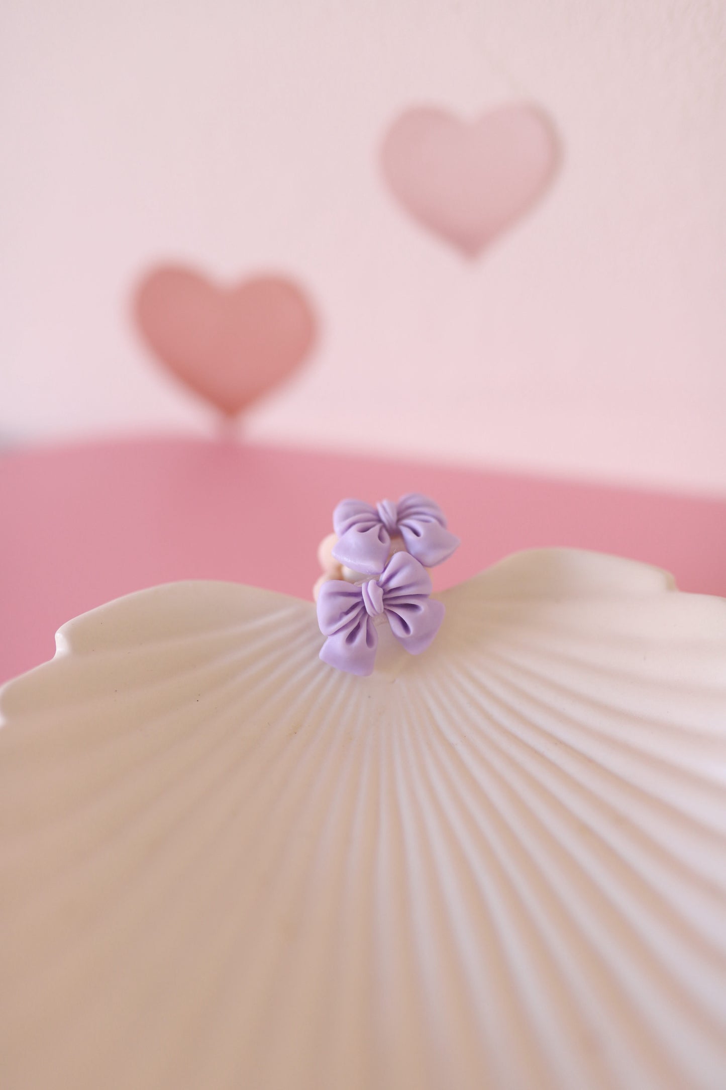 haarelastiekjes - strikje lila