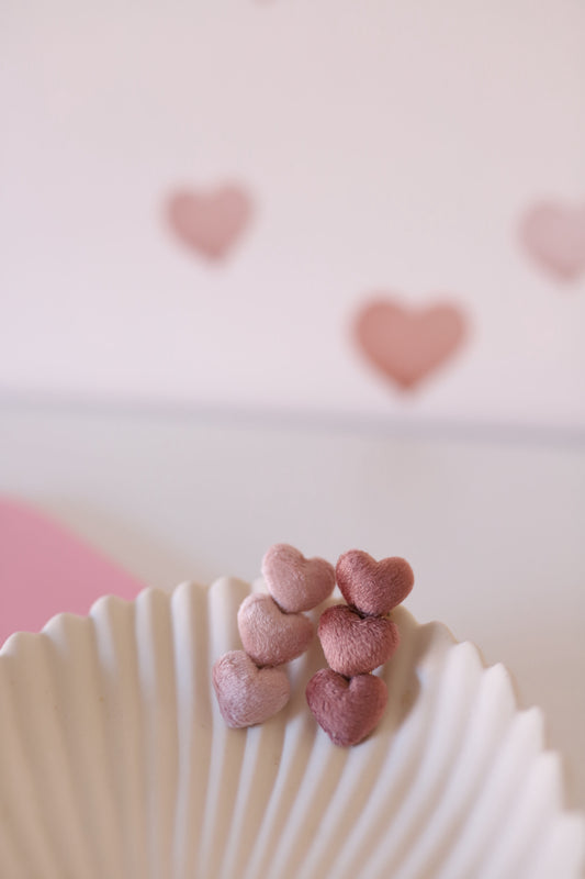 Alligator - Velvet hartjes roze