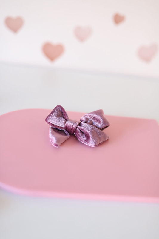 velvet strik - mauve