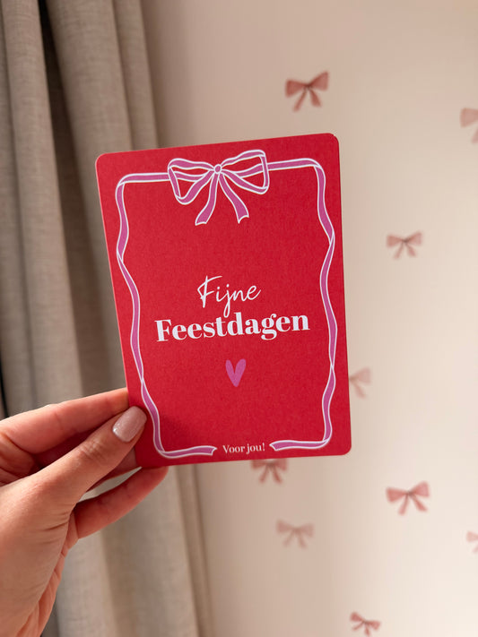 Kaartje - fijne feestdagen