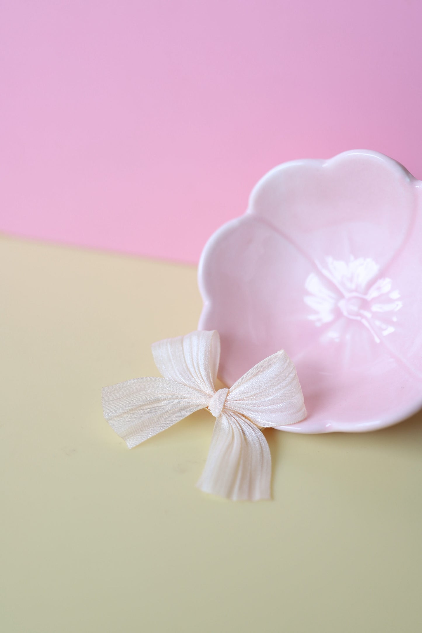 Alligator - strikje peach