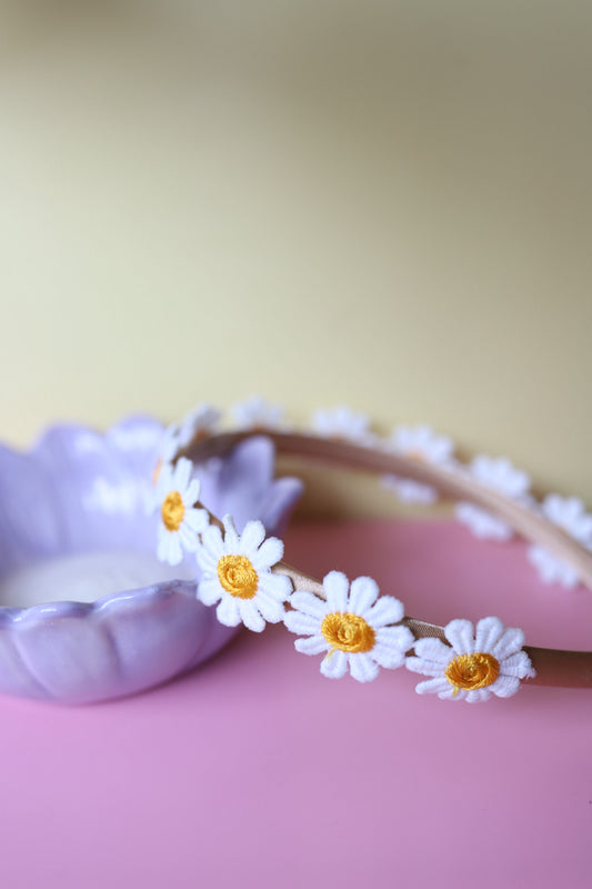 Diadeem - madeliefjes