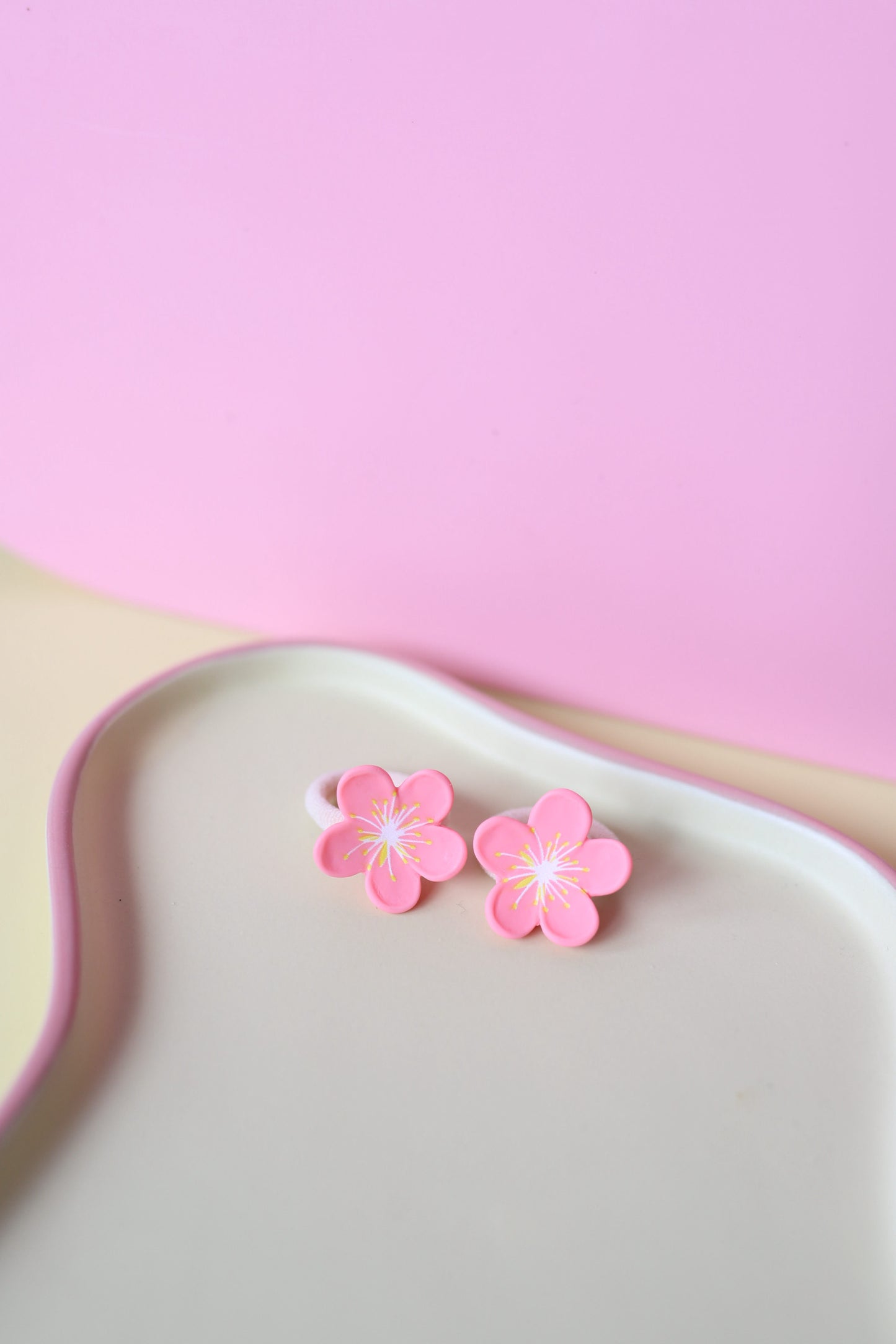 Haarelastiekjes - kersenbloesem