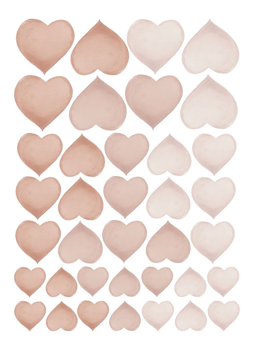 Muurstickers - hartjes