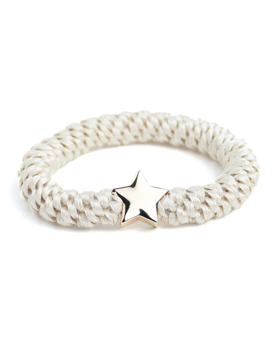 Haarelastiekjes - Banditz Star Ivory (goud)