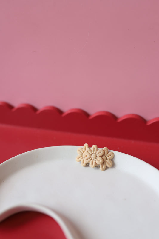 Anti slip - bloemetje toffee