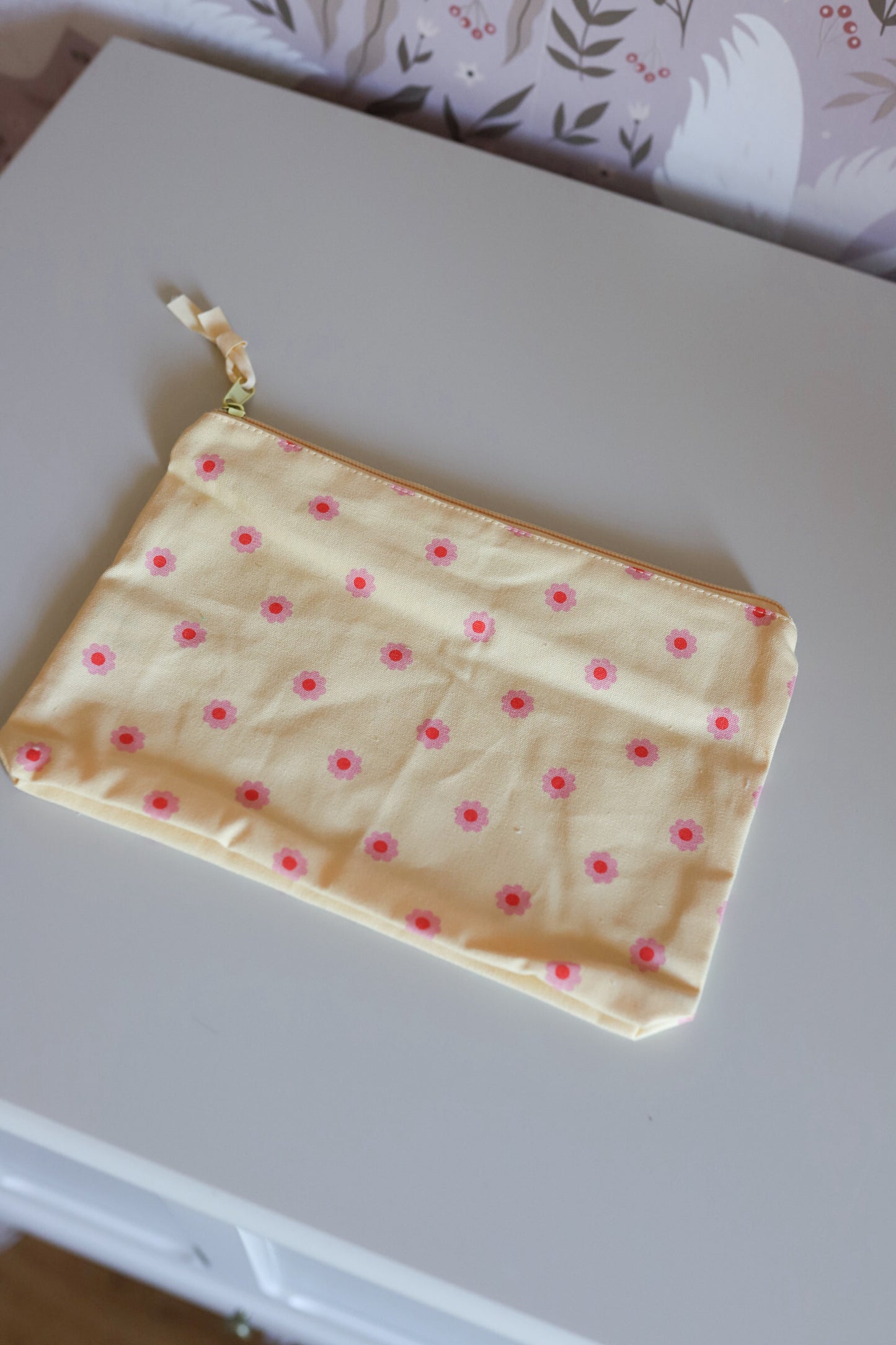 Toilettas - dots/bloem